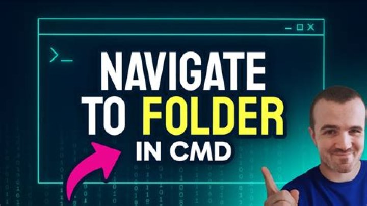 How do I find a folder in cmd?