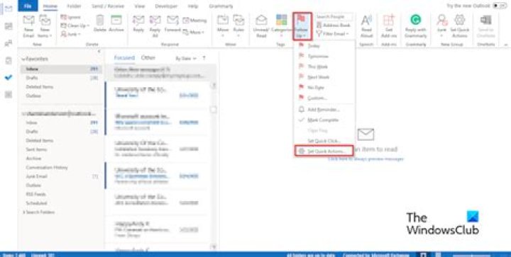 How do I find action items in Outlook?