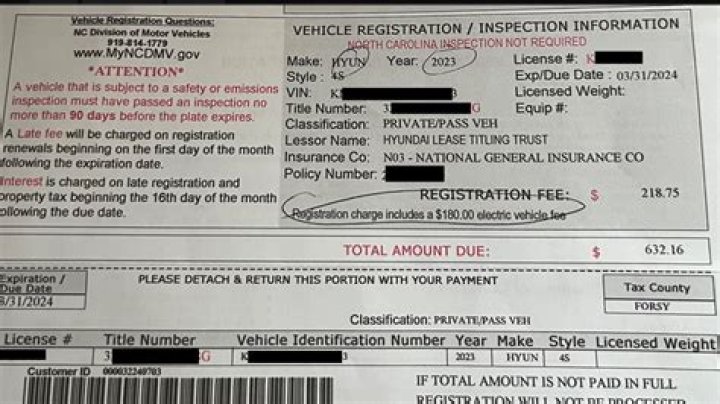 How do I find out how much my vehicle property tax in NC?
