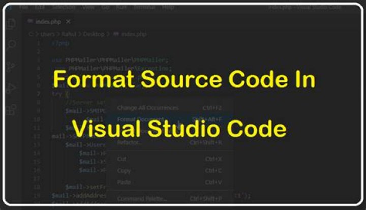 How do I format code in Visual Studio?