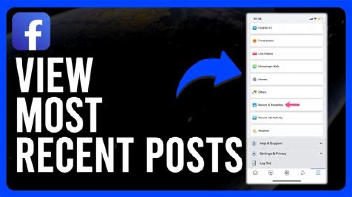 How do I get Facebook to show most recent posts?