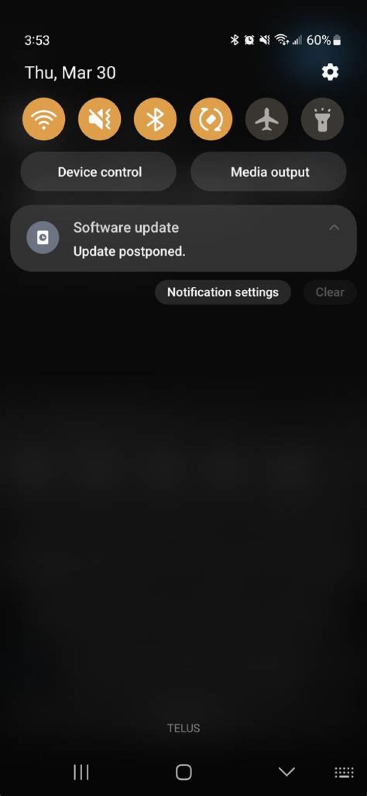 How do I get rid of T Mobile software update notification?
