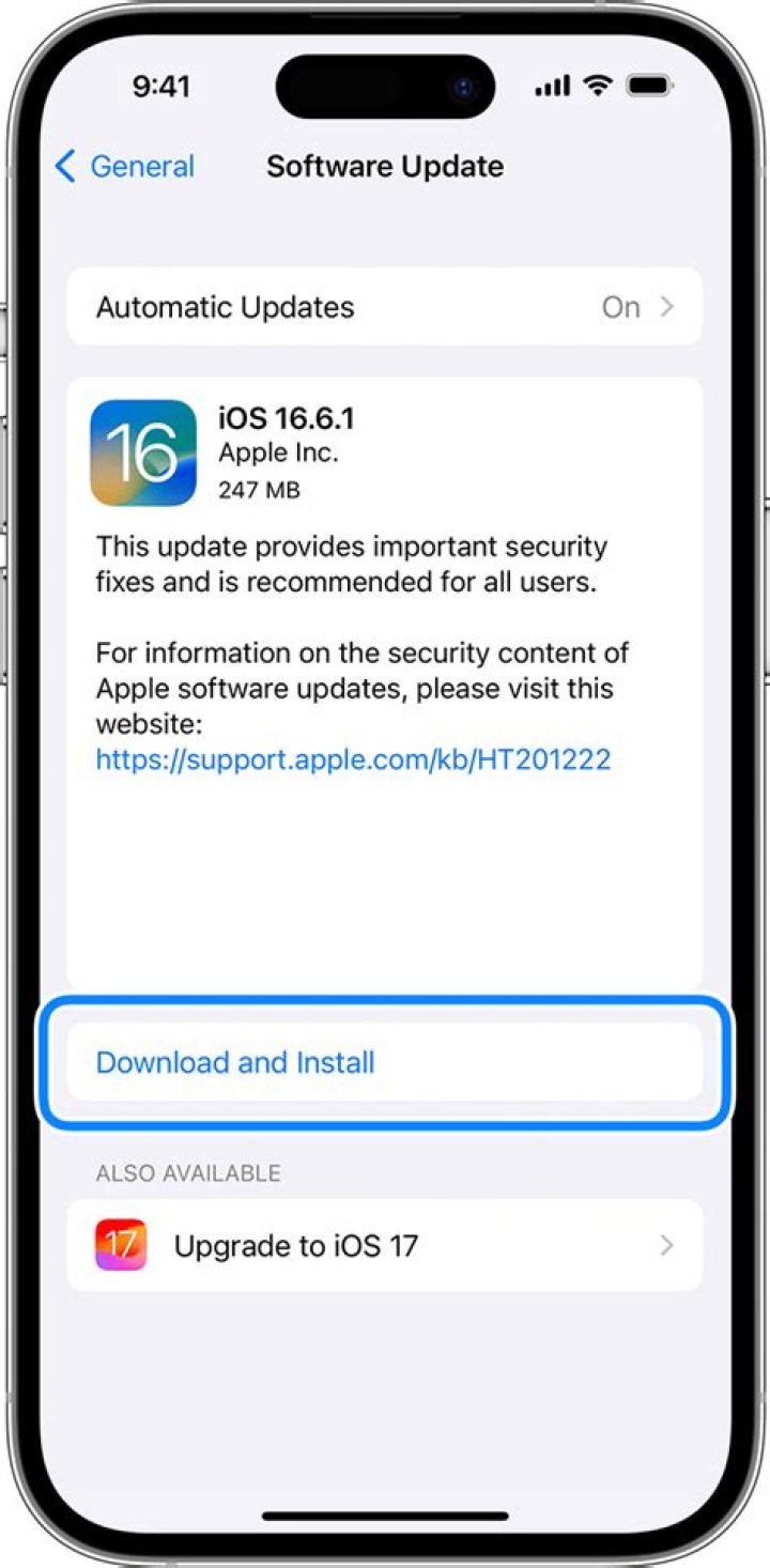 How do I get rid of the iOS update notification?