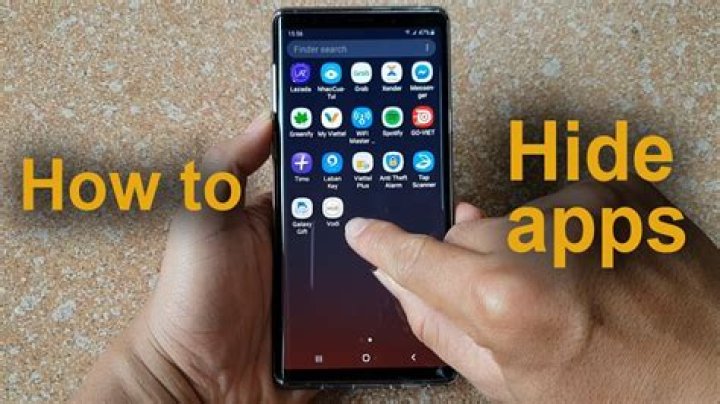 How do I hide apps on my Samsung Galaxy?