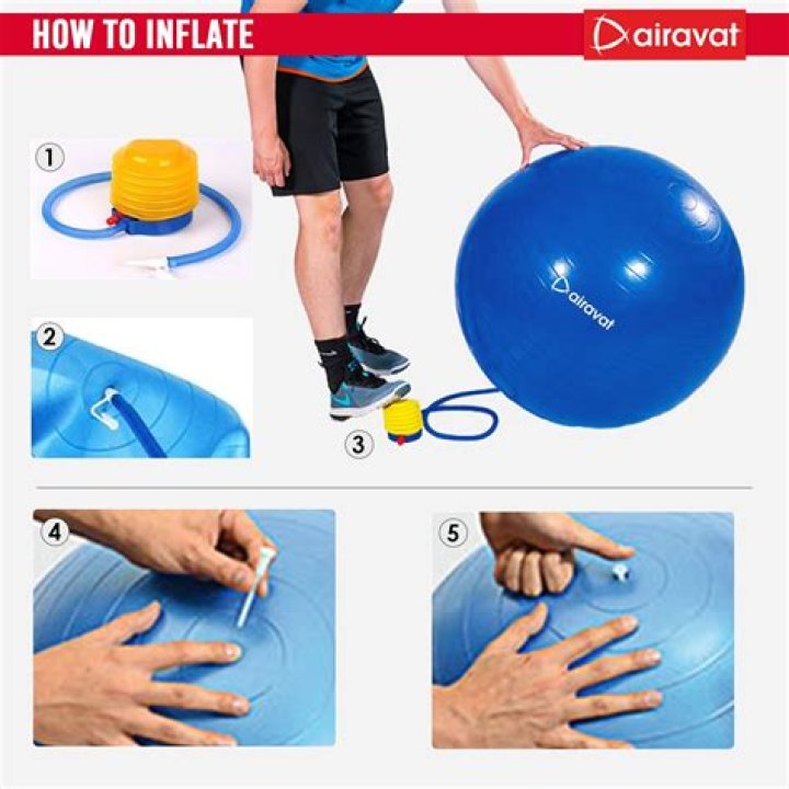 How do I inflate my gym ball?