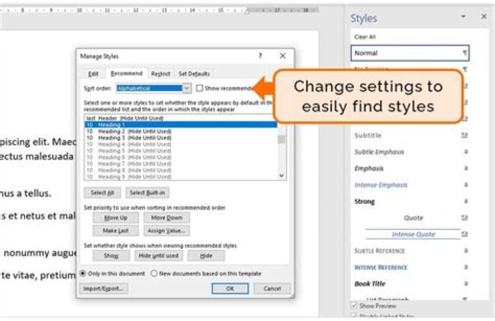 How do I insert a StyleRef in Word?