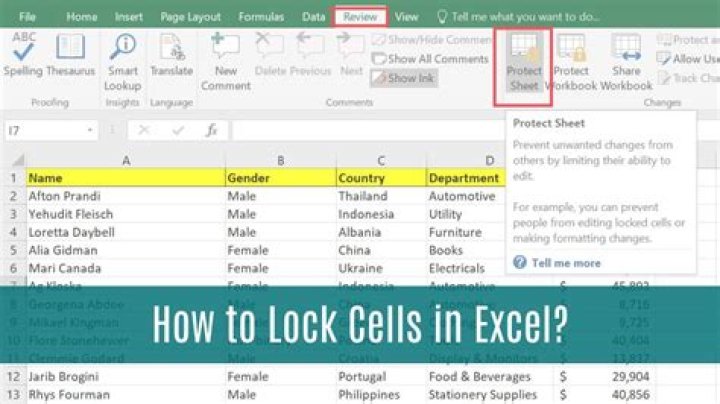 How do I lock cells in Excel VBA?