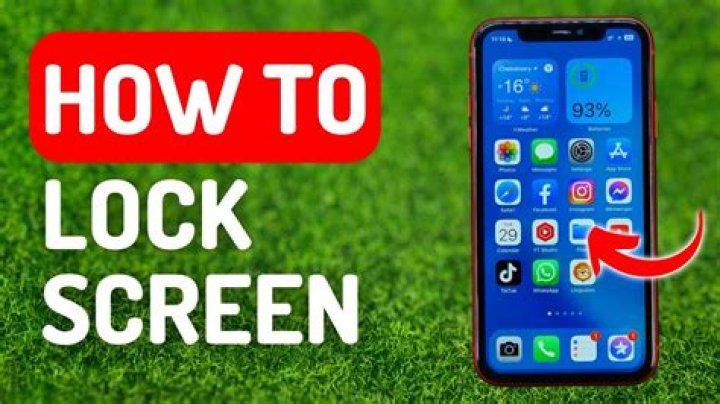 How do I lock my iPhone screen with an app?