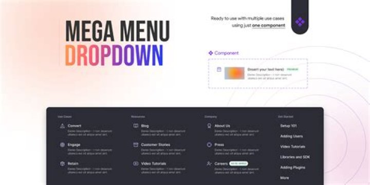 How do I make a good drop-down menu?