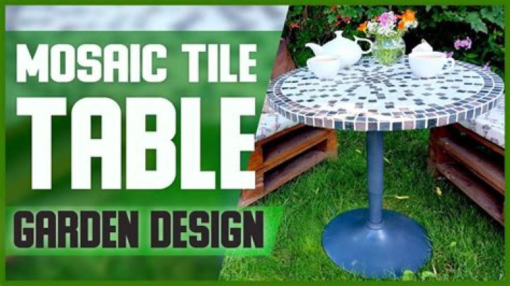 How do I make an outdoor mosaic table?