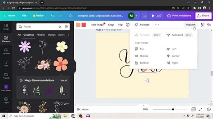 How do I make floral text in Photoshop?