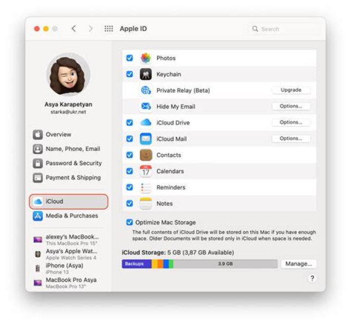 How do I move files from my Mac to iCloud?