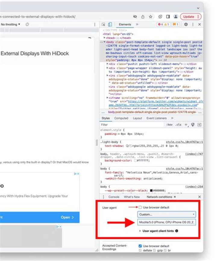 How do I permanently change my Chrome user-agent?