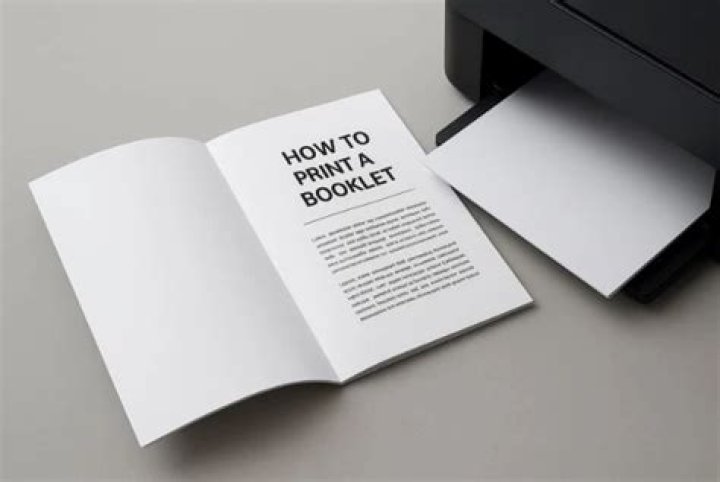 How do I print a document as a booklet?