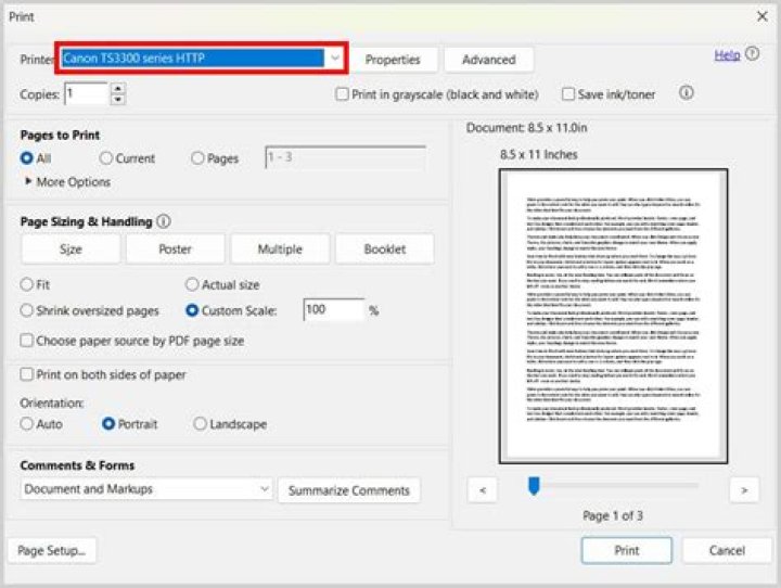 How do I print a page in Chrome?