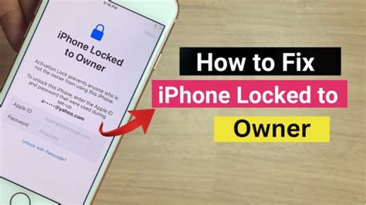 How do I remove a locked Iphone from an owner?