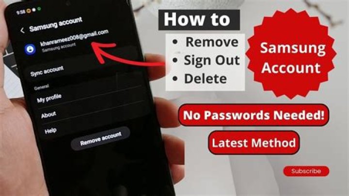 How do I remove Samsung account from Note 3?
