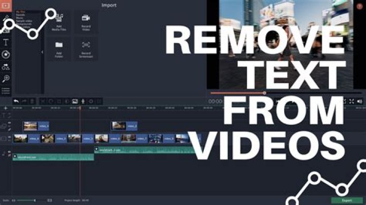 How do I remove text and logo from video?