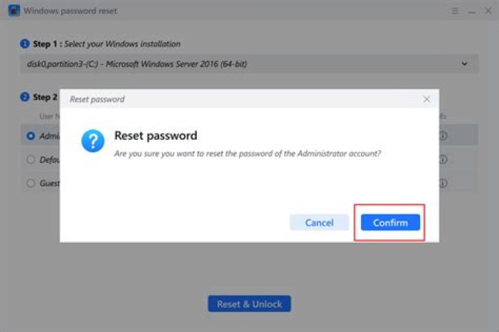 How do I reset my fritzbox password?