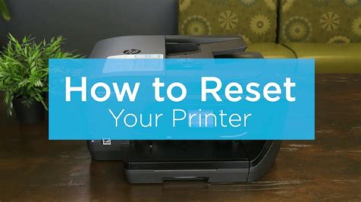 How do I reset my HP b110 printer?