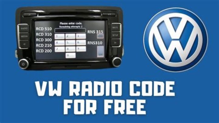 How do I reset my VW radio code?