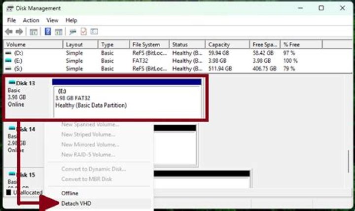 How do I resize a VHD disk?