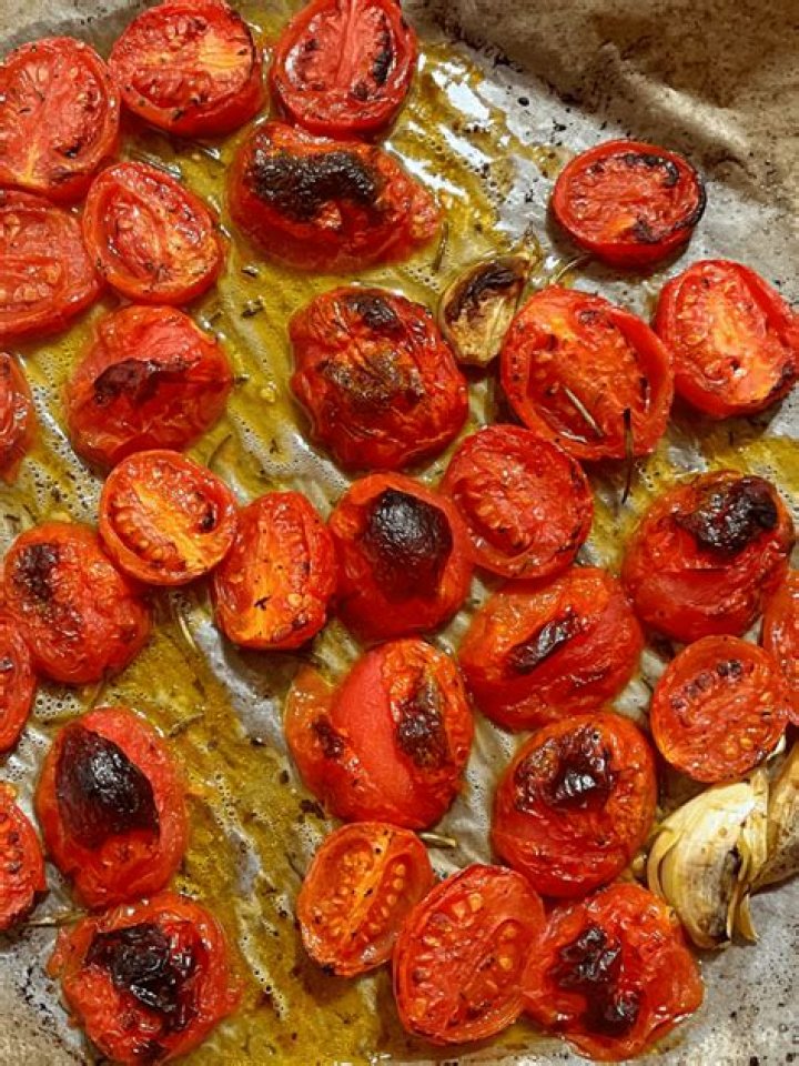 How do I roast cherry tomatoes in the oven?