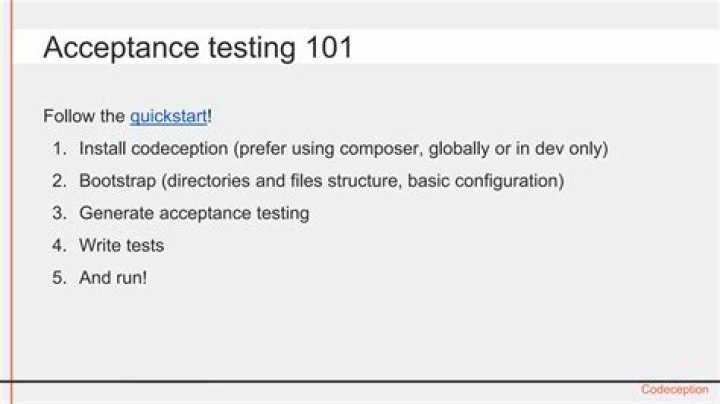 How do I run Codeception acceptance tests?