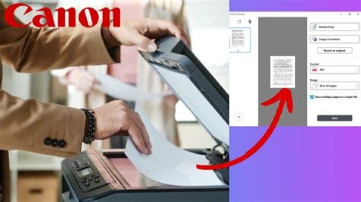 How do I scan to a folder on my Canon printer?