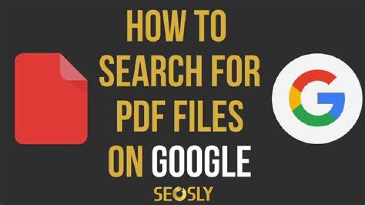 How do I search for PDF files on Google?