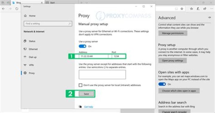 How do I set proxy settings in Firefox?