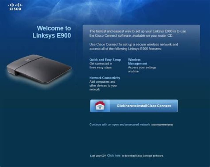How do I setup my Cisco Linksys E900?