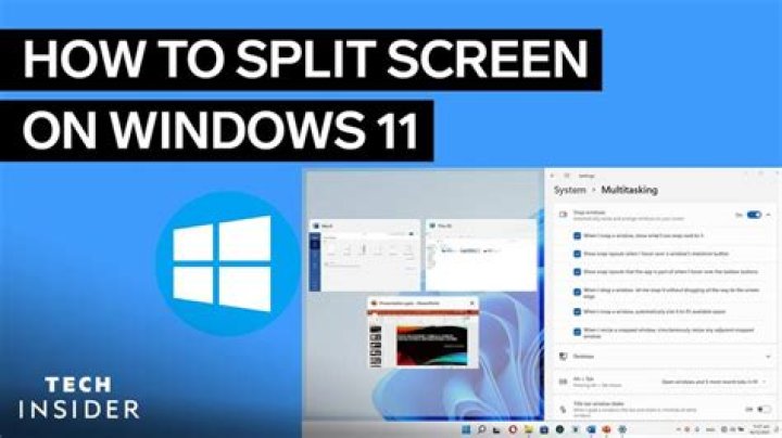 How do I split multiple windows in taskbar?
