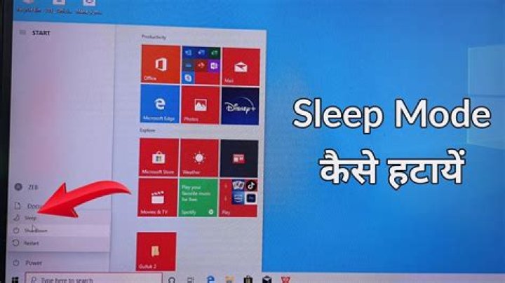 How do I stop my computer from going into sleep mode?