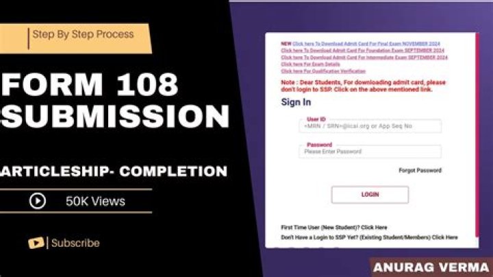 How do I submit Form 108 to ICAI?