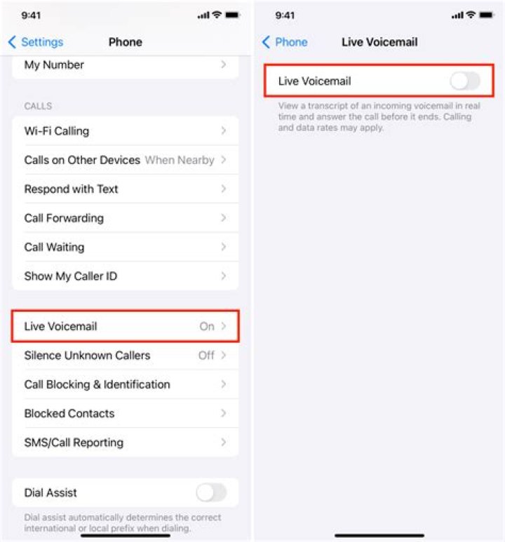 How do I turn off voicemail on my landline?