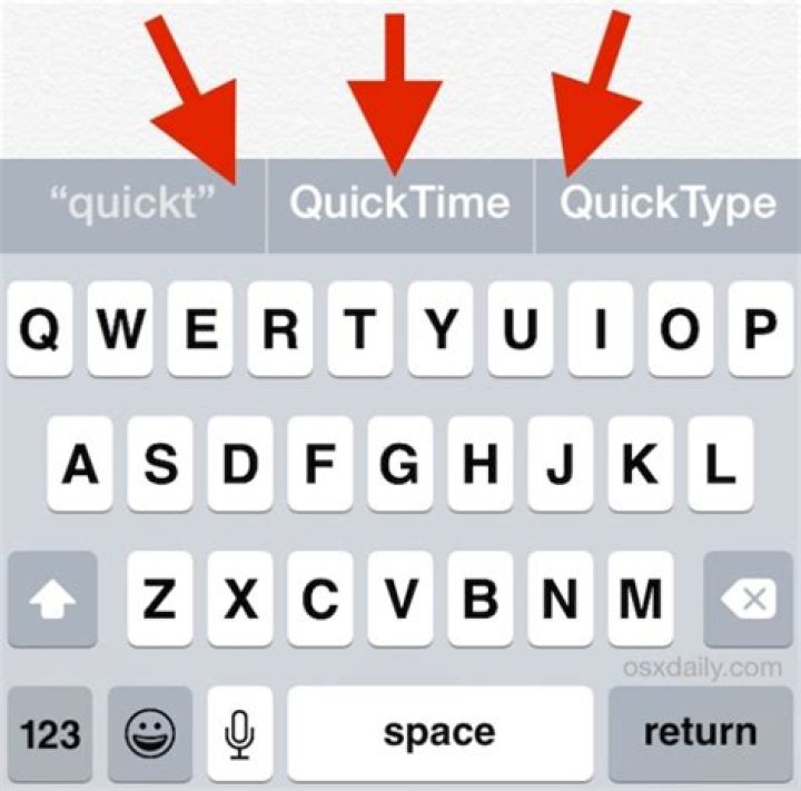 How do I turn on QuickType on my iPhone keyboard?