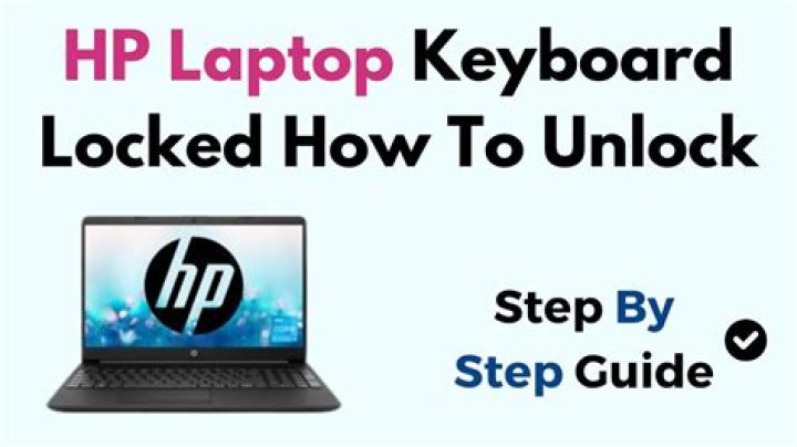 How do I unlock my HP probook keyboard?