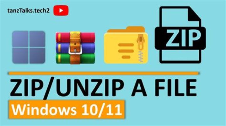 How do I unzip files on Windows 10?