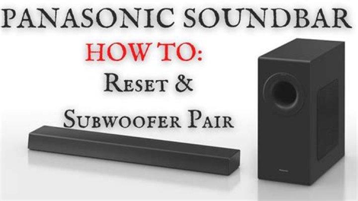 How do I update my Panasonic sound bar?