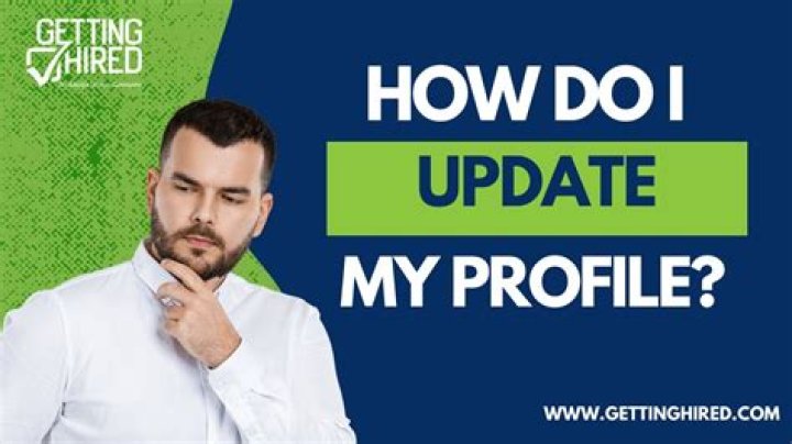 How do I update my profile?