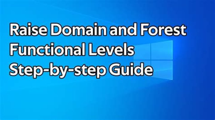 How do I upgrade domain functional level?