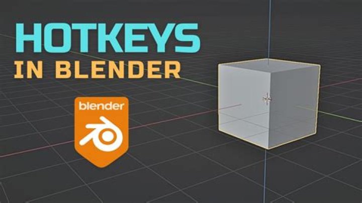 How do I use HotKeys in blender?