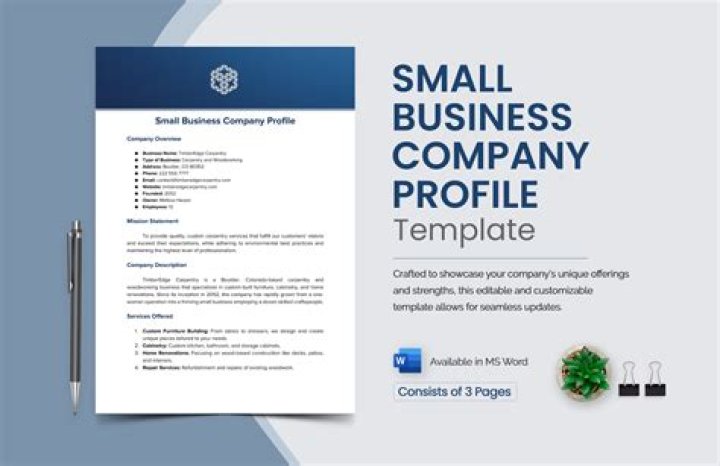 How do I write a business profile for a construction company?