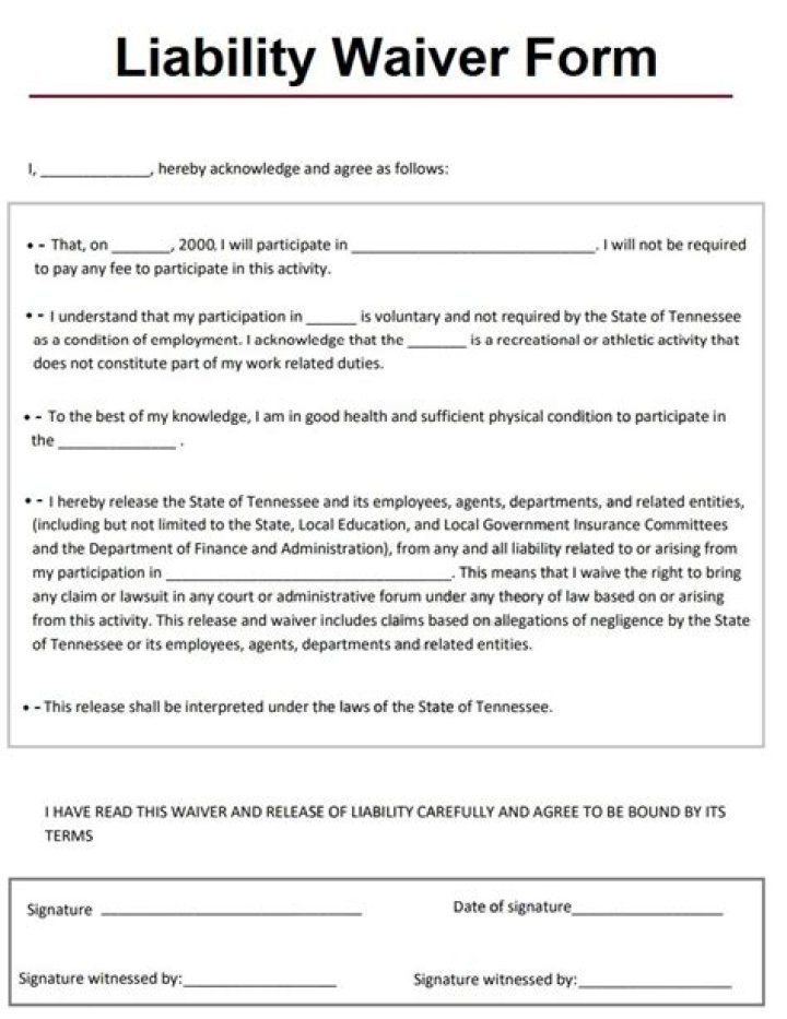 How do I write a legal waiver?