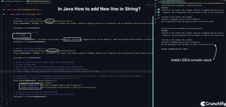 How do you add a new line in Java?
