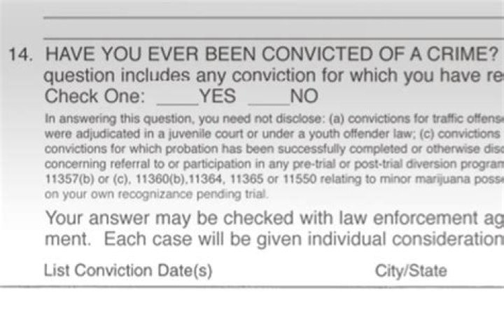 How do you answer the question have you ever been convicted of a crime?