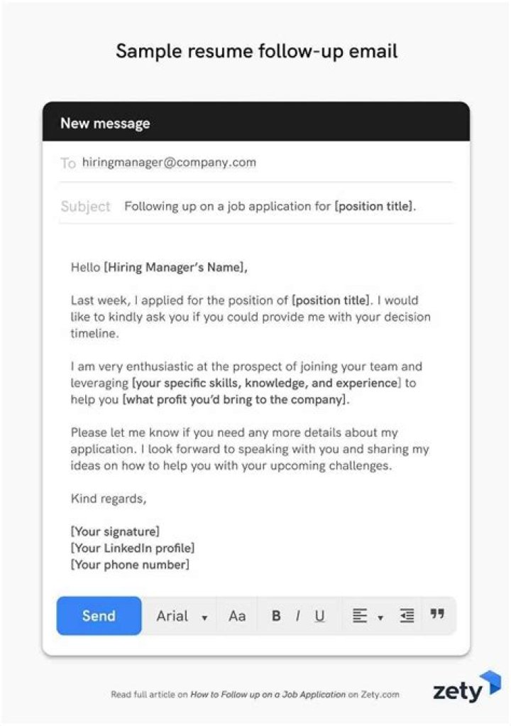 How do you ask for more information on a job application email?
