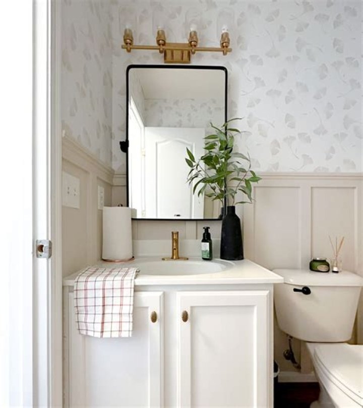 How do you attach a shelf to a bathroom vanity?