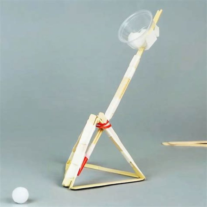 How do you build a catapult for a physics project?